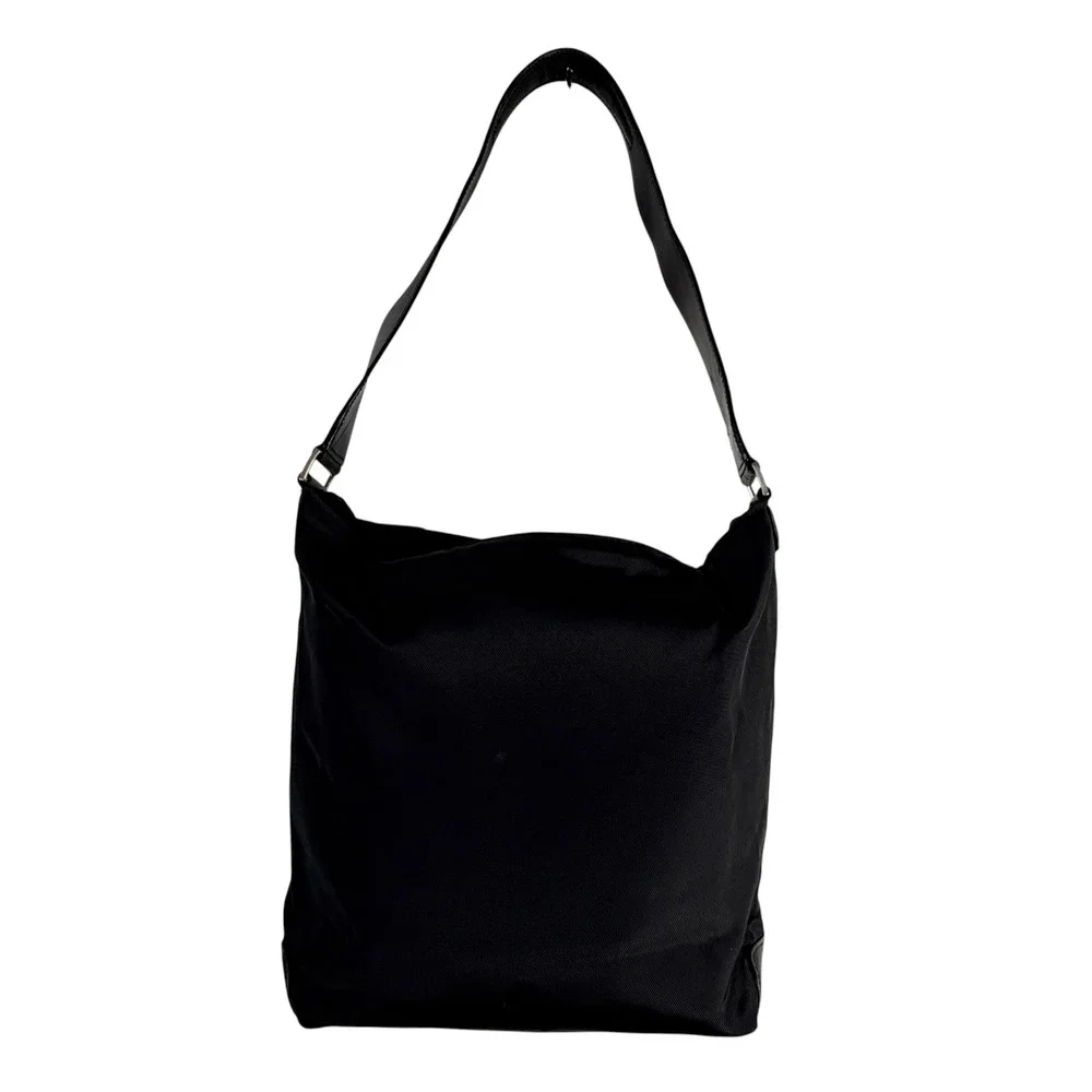 TUMI Black‎ Ballistic Nylon Leather Trim Shoulder Bag Hobo Tote Weekender Bucket